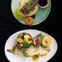 Teriyaki Salmon & Pan-fried Sole