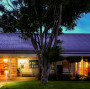 The Waffling Whale Cafe at night