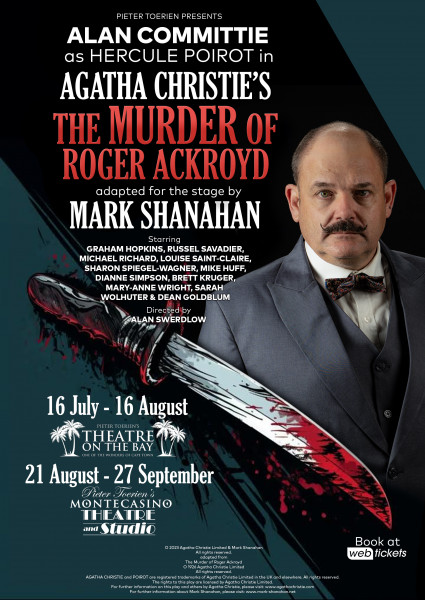 Alan Committie returns as Hercule Poiriot at Theatre On The Bay