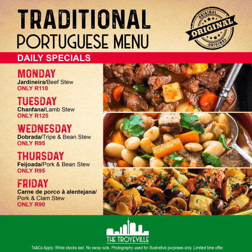 Traditional Portuguese Menu