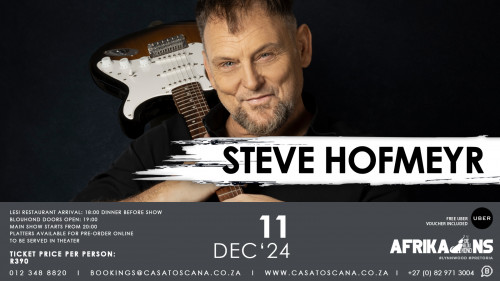 Steve Hofmeyr at Die Blou Hond