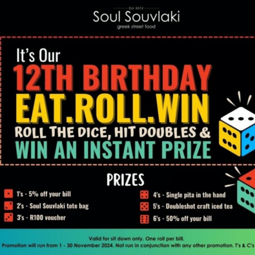 EAT. ROLL. WIN.