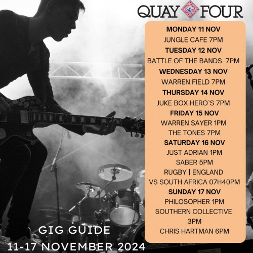 Quay Four Gig Guide