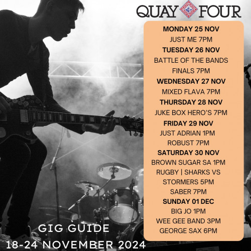 Quay Four Gig Guide