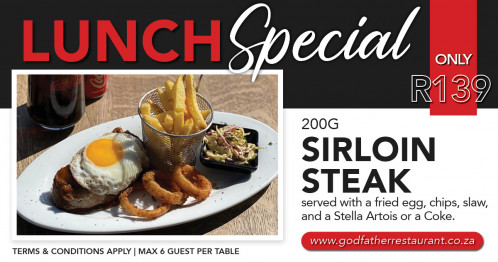 Sirloin Steak Lunch Special