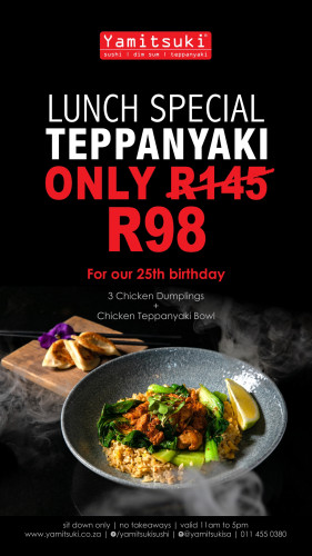 Teppanyaki Lunch Special