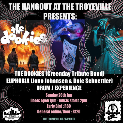 LIVE - THE DOOKIES, EUPHORIA + DRUM J EXPERIENCE