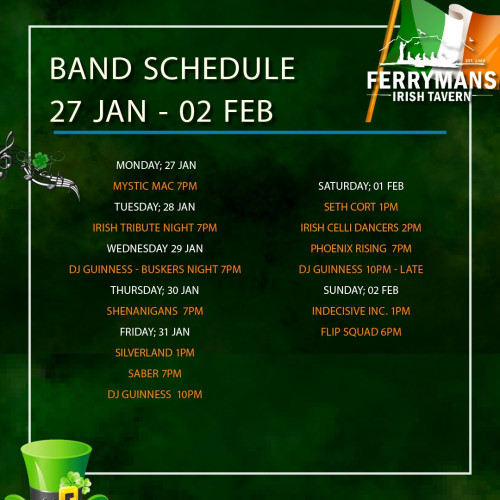 Gig Guide at Ferryman's Tavern