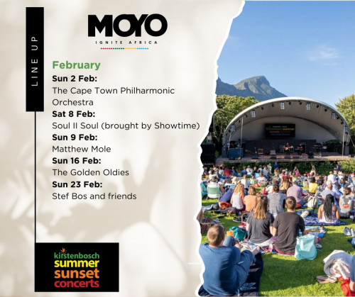 Kirstenbosch Summer Sunset Concerts