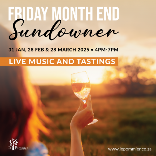 Month End Sundowners and Live Music 