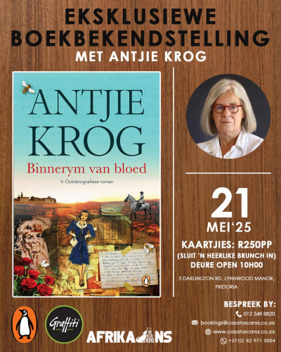 Antjie Krog at Die Blou Hond