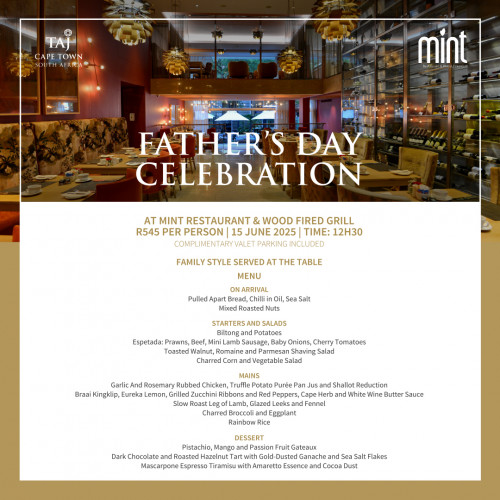 Celebrate Father’s Day at Mint Restaurant & Wood-Fired Grill!