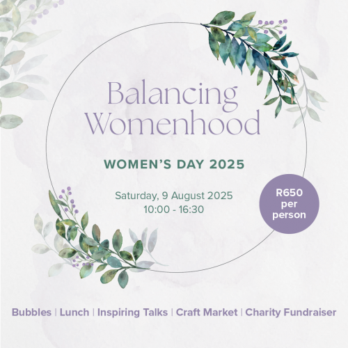 Women's Day celebration at Benguela Cove: Bubbles, lunch, inspiring women, market & charity raffle. Celebrate womenhood!