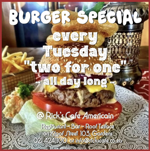 Tuesday Burger Special