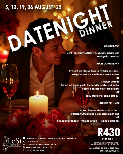Date Night Dinner Tuesdays - July 2025