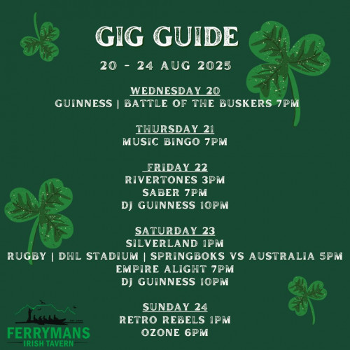Gig Guide at Ferryman's Tavern