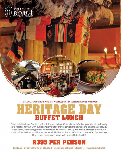 Celebrate Heritage Day at Chief’s Boma!