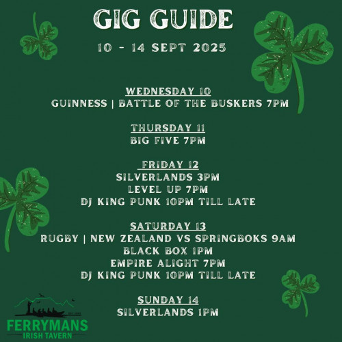 Gig Guide at Ferryman's Tavern