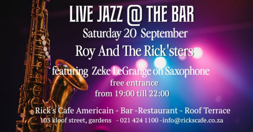 Live Jazz this Saturday at Ricks Cafe