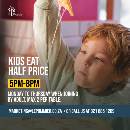 Kids eat for half price this Summer