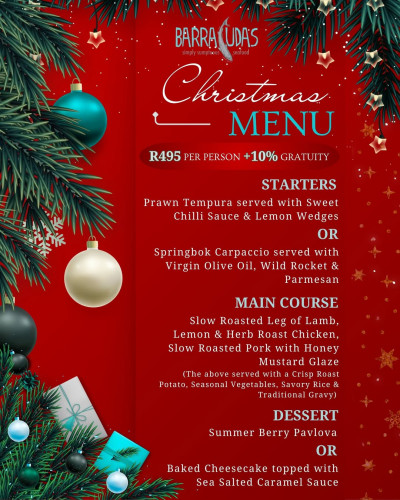 Christmas Lunch at Barracudas!