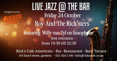 Live Jazz at The Bar this Friday