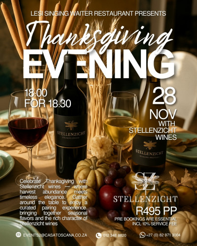 Thanksgiving Dinner with Stellenzicht Wines