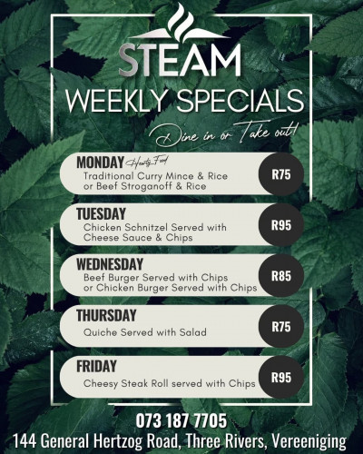 Weekly Specials at Steam