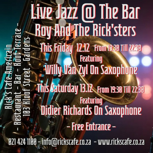 Live Jazz at The Bar this Friday
