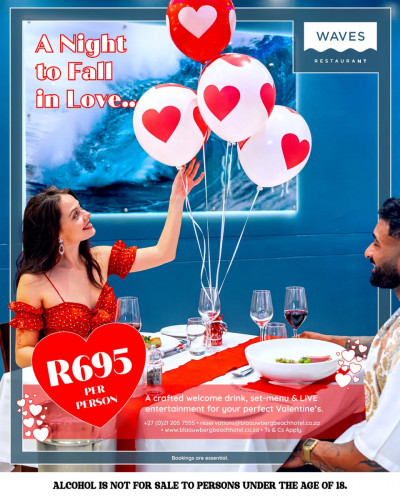 Valentine's Day at Blaauwberg Beach Hotel