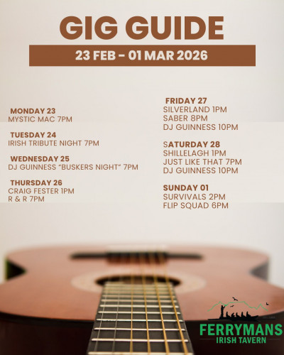 Gig Guide at Ferryman's Tavern