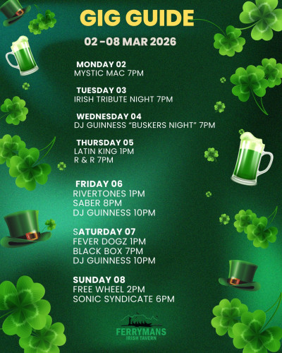 Gig Guide at Ferryman's Tavern