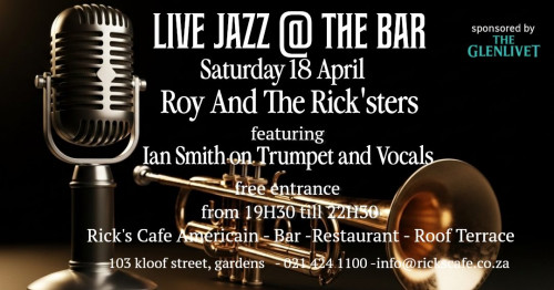 Live Jazz this Saturday at Ricks Cafe