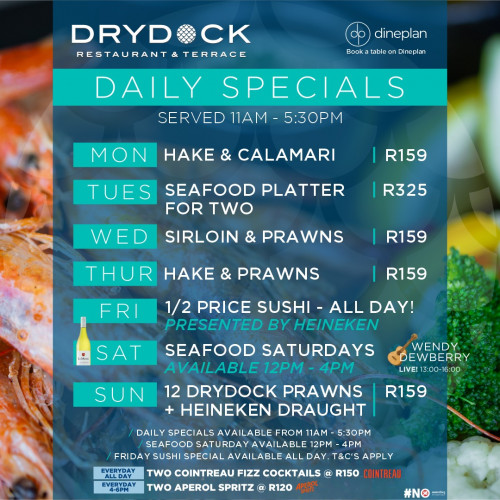 Drydock Daily Specials