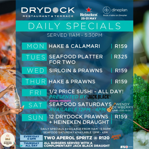Drydock Daily Specials