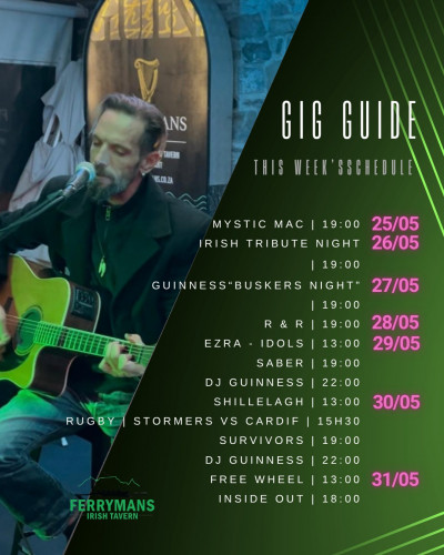 Gig Guide at Ferryman's Tavern