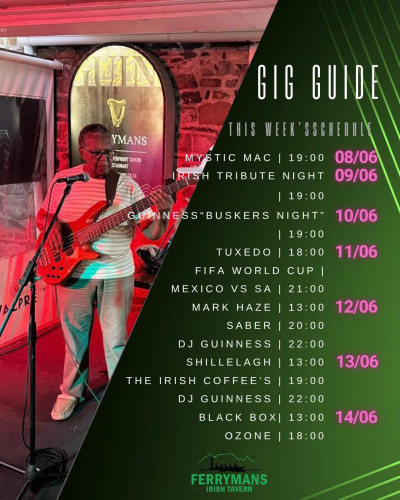 Gig Guide at Ferryman's Tavern