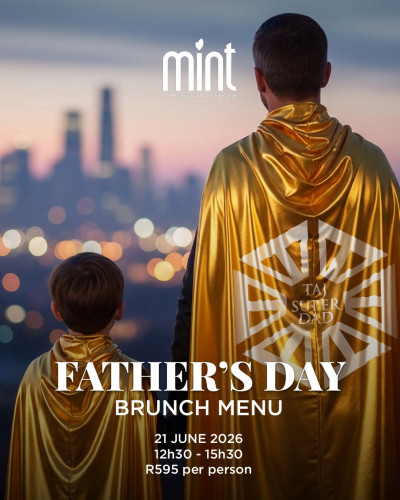 Celebrate Father’s Day at Mint with a golden brunch fit for a Super Dad. 