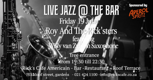 Live Jazz at The Bar this Friday