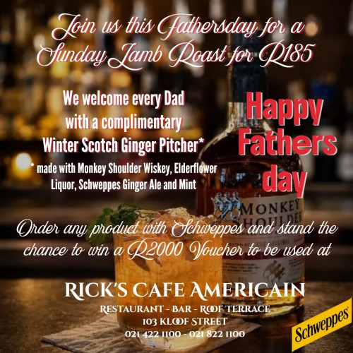 Celebrate Father’s Day at Rick’s Café This Sunday!