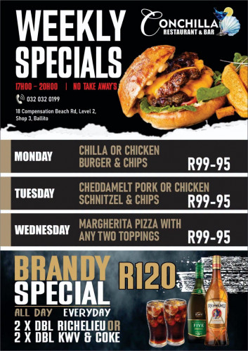 Dinner plans, sorted Monday to Wednesday!