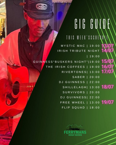 Gig Guide at Ferryman's Tavern