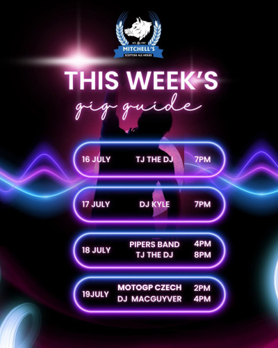This Week's Schedule at Mitchells Ale House