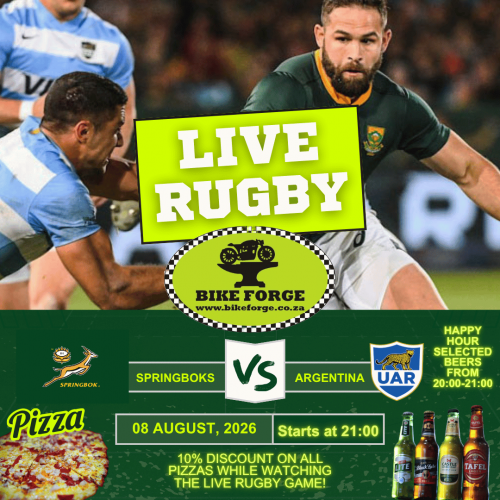 Live Rugby on the The Big Screen at Bike Forge