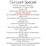Lunch Specials at Rick's Cafe