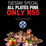 Tuesday Special - All Plates Pink!