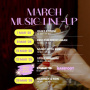 March Music Line-Up