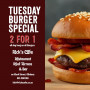 Tuesday Burger Special - 2 for 1