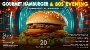 Gourmet Hamburger & 80's Themed Evening