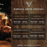 Barraca Drinks Specials